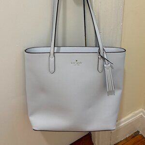 Kate Spade Light Blue Leather Tote Bag